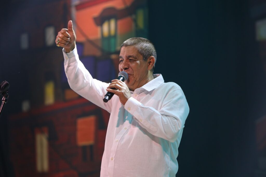 Zeca Pagodinho no Multiplan Hall, em 17-08 | Crédito: Rafael Cautella