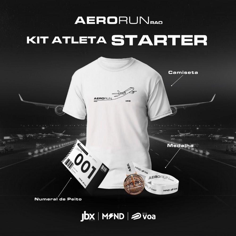 Imagem do kit da AERO RUN 2025