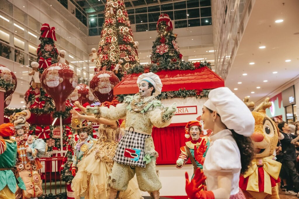 Clima de Natal no RibeirãoShopping | Crédito: Divulgação